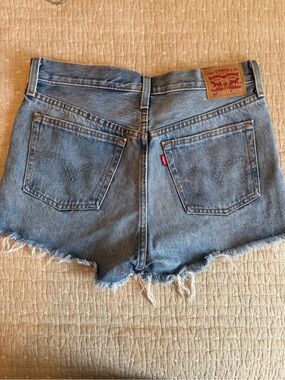 Levi's Blue Vintage-Style Cutoff Denim Shorts